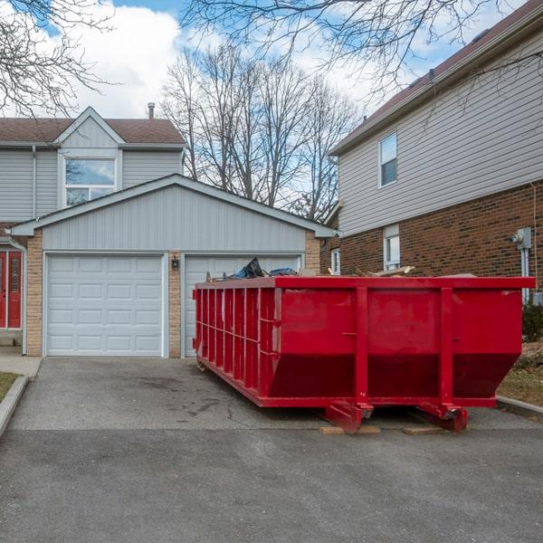 industrial-sized waste container for construction site clean-up